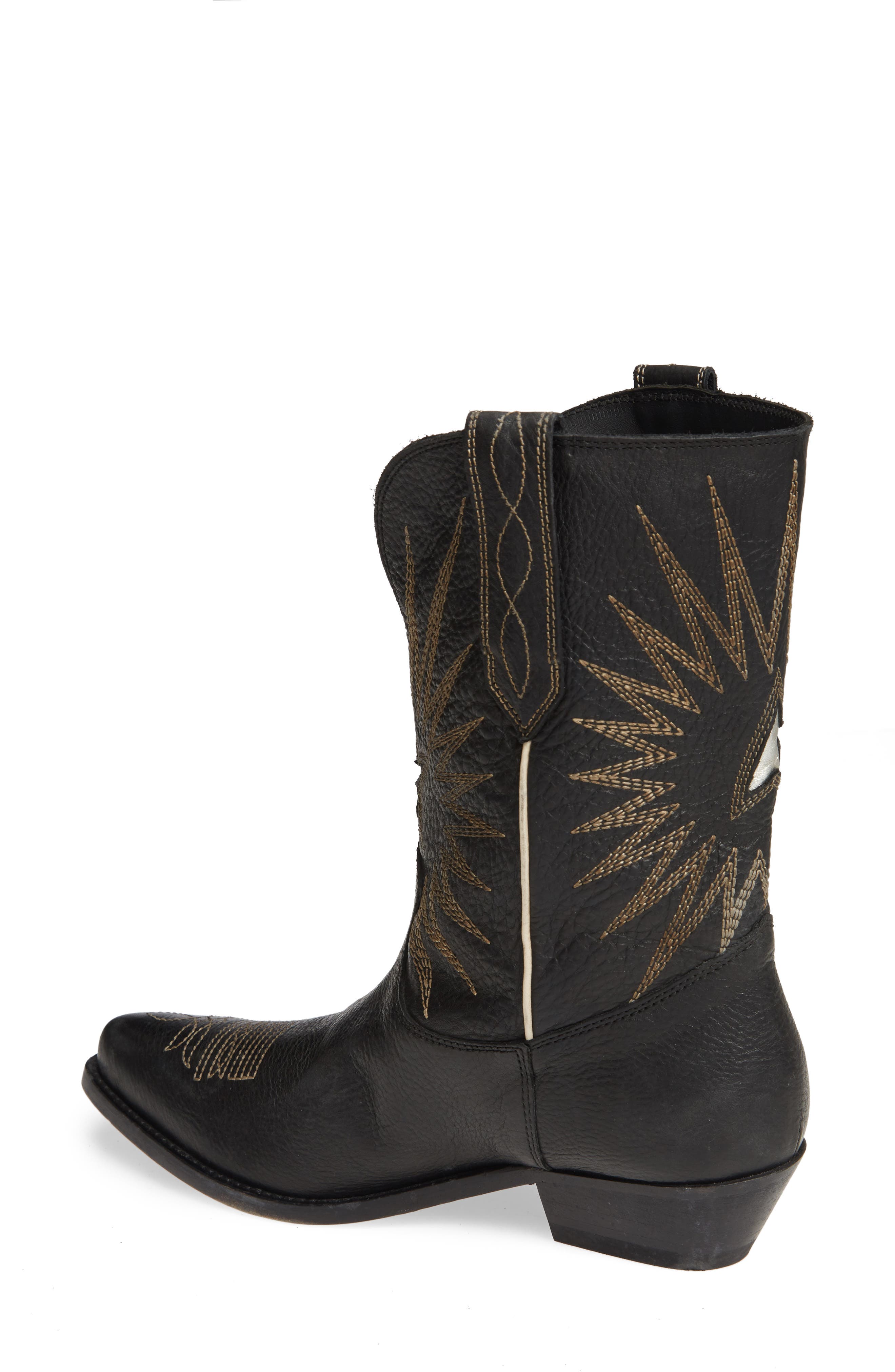 Golden Goose Wish Star Cowboy Boot, Alternate, color, 
