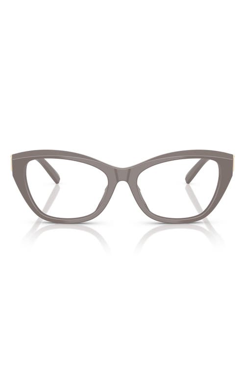 Tiffany & Co . 52mm Cat Eye Optical Glasses In Brown