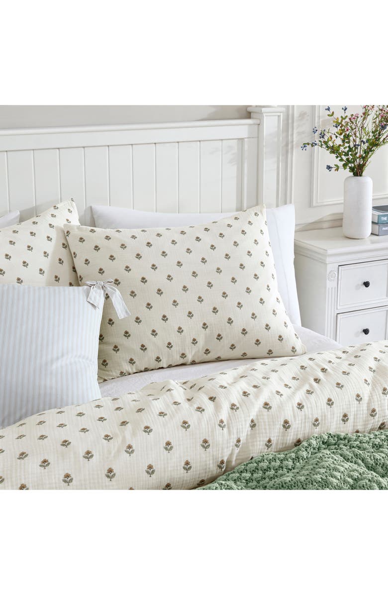 Peri Home Block Print Gauze Comforter & Shams Set, Alternate, color,