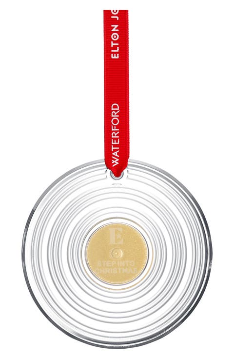 x Elton John Vinyl Crystal Ornament
