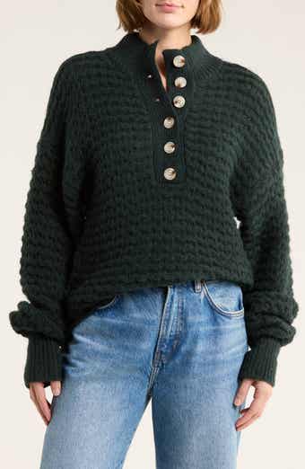 FRNCH Rym Half Button Sweater