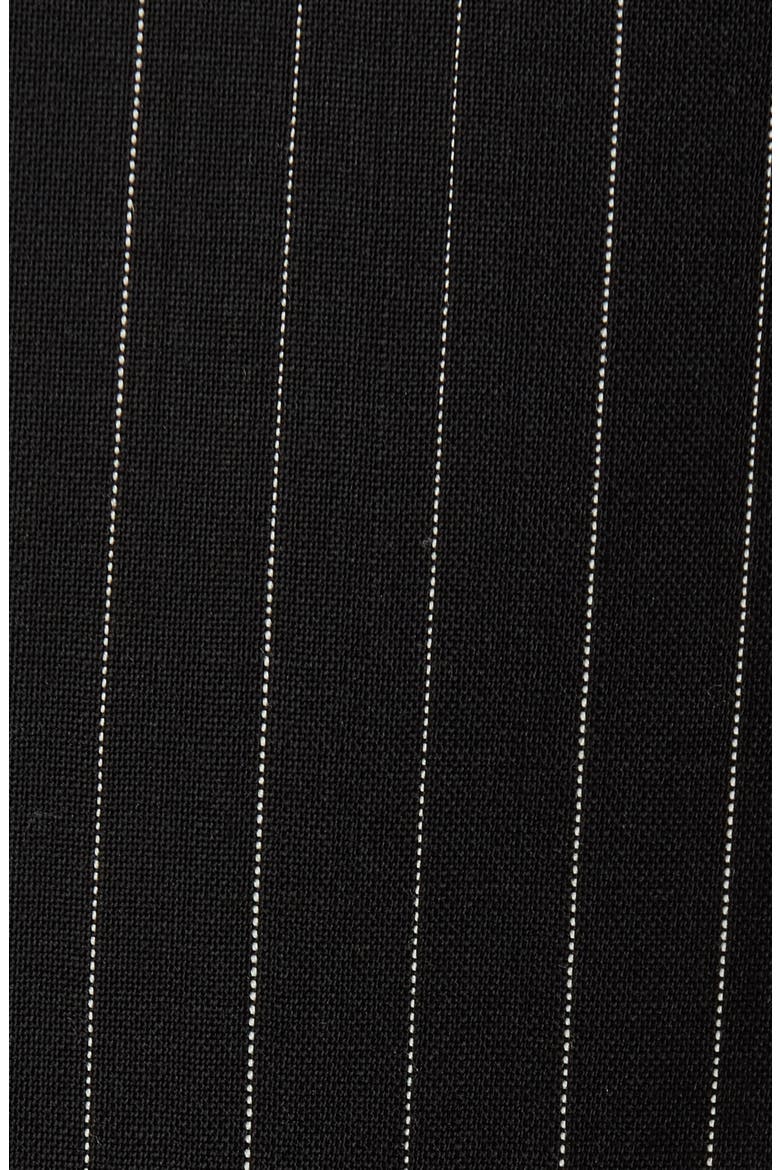 Mattia Pinstripe Virgin Wool Blazer, Alternate, color, BLACK/ WHITE