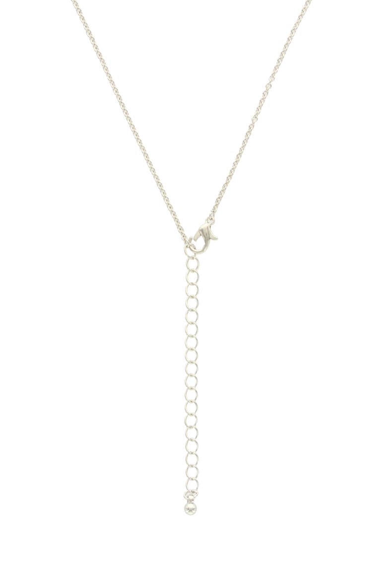 Pavé Circle Pendant Necklace, Alternate, color, SILVER