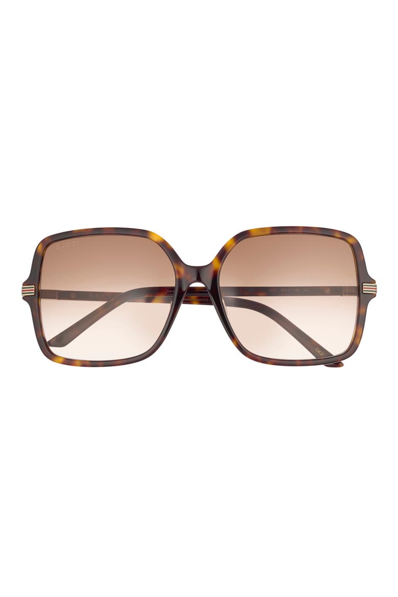 59mm Square Sunglasses, Main, color, HAVANA HAVANA BROWN