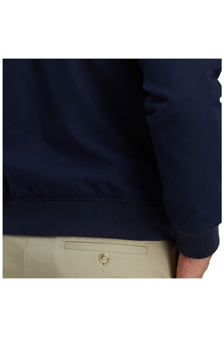 Stretch Gabardine Bomber Jacket, Alternate, color, NAVY