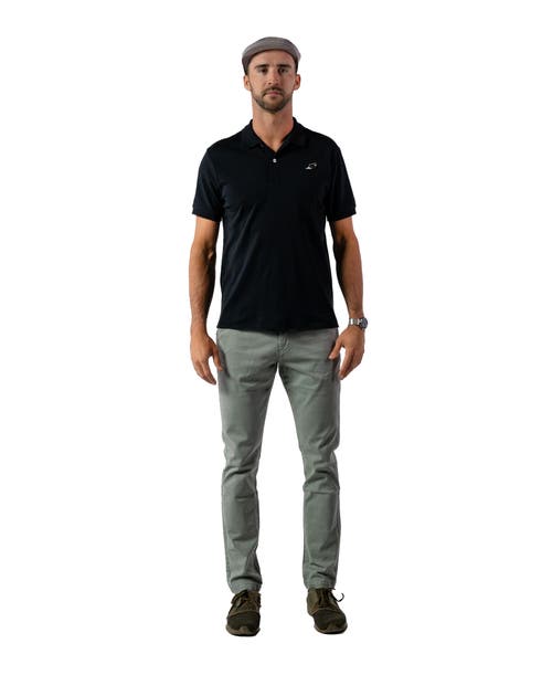 Woodpecker Pima Cotton Polo Shirt In Black