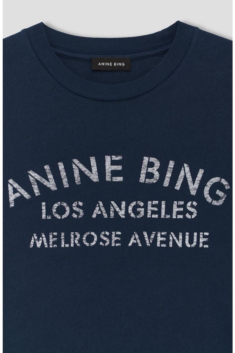 Cade Melrose Stencil Tee, Alternate, color, Navy