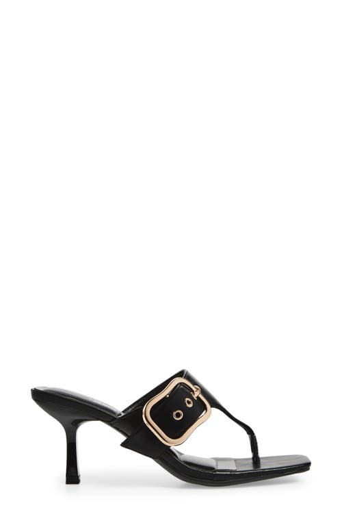 Wild Diva Lounge Merasa Heeled Slide Sandal In Black