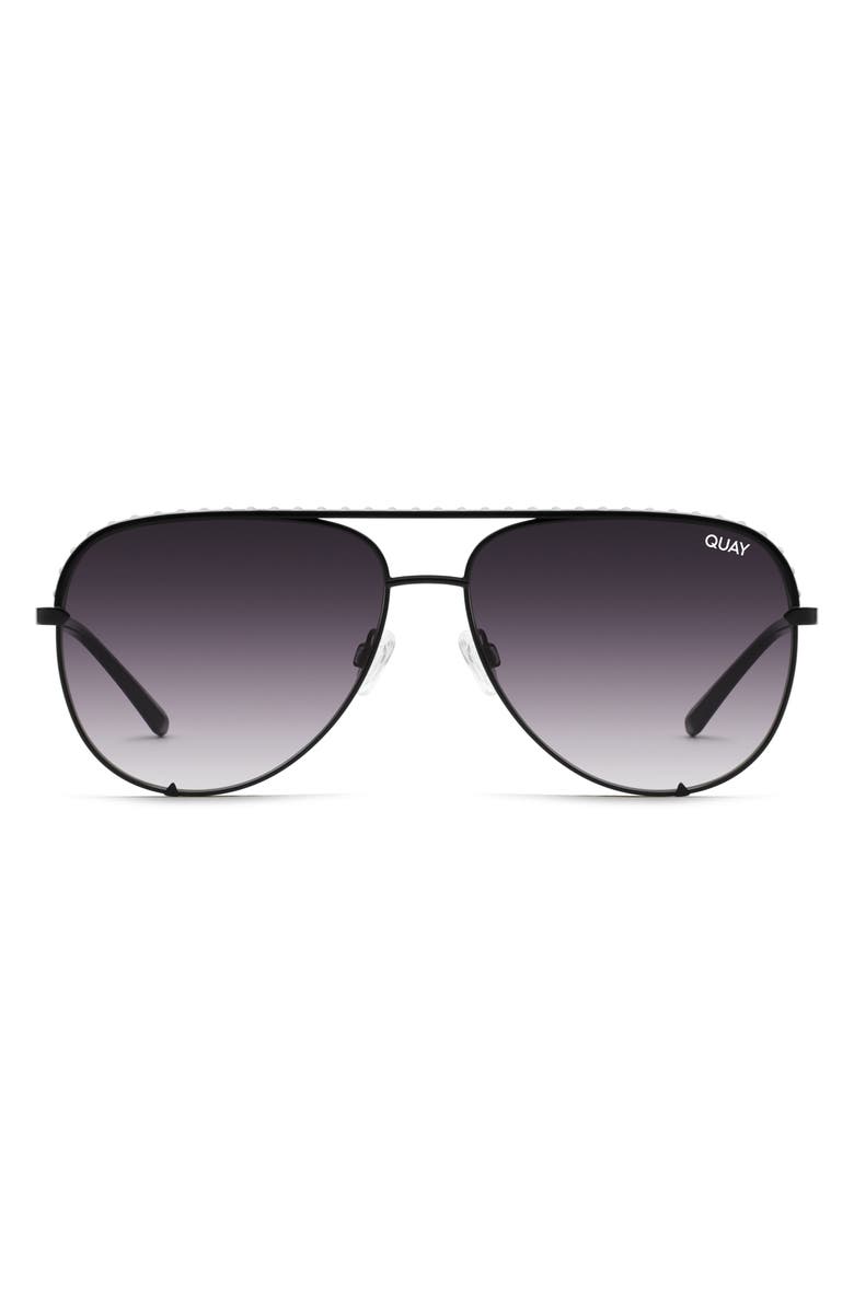 QUAY High Key Rivet 60mm Aviator Sunglasses, Main, color, 