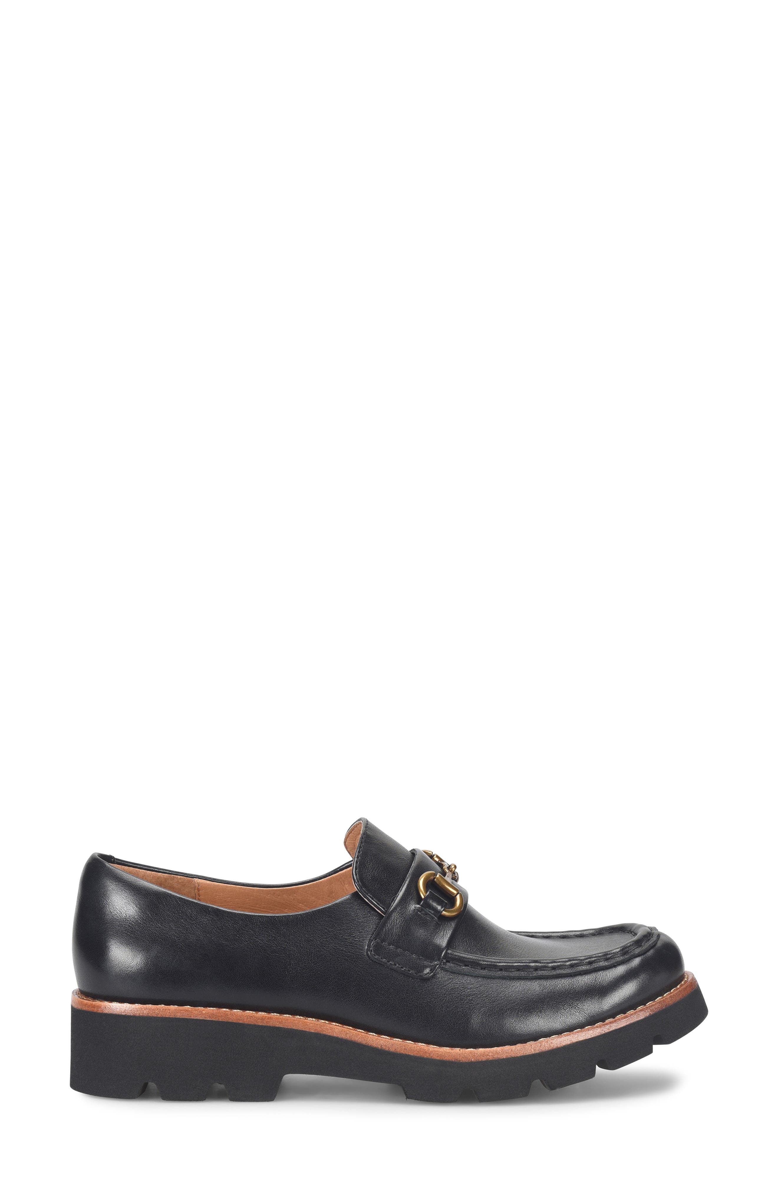 Söfft Prewitt Horsebit Loafer, Alternate, color, Black Leather