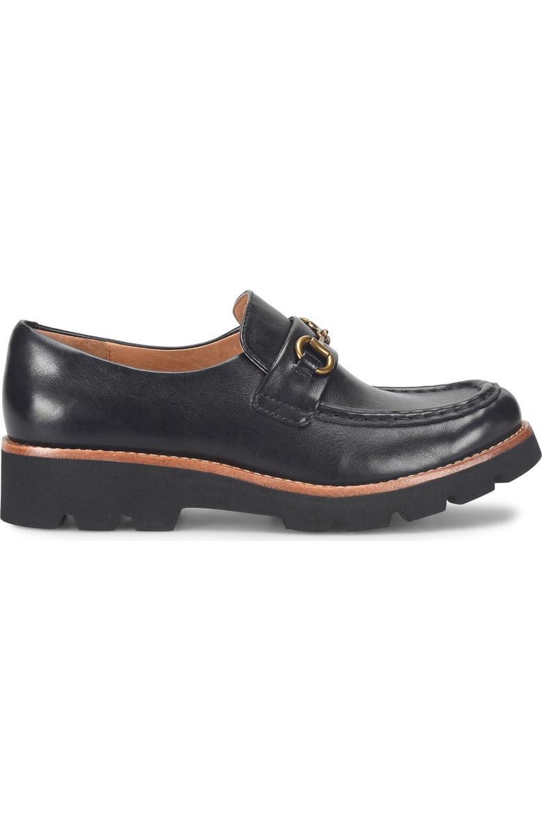 Söfft Prewitt Horsebit Loafer, Alternate, color, Black Leather