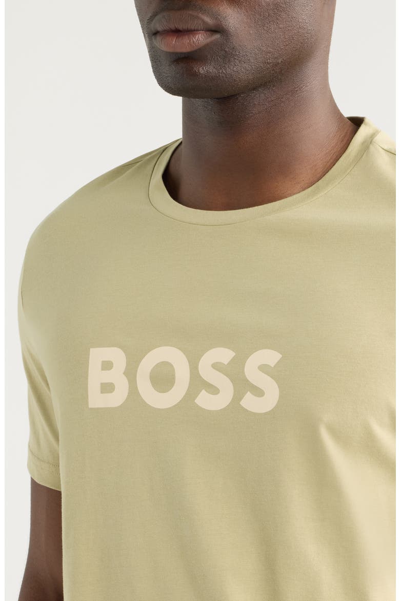 Logo Graphic T-Shirt, Alternate, color, DARK BEIGE
