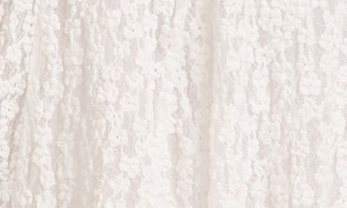 Lucky Brand Floral Mesh Mini Dress In White