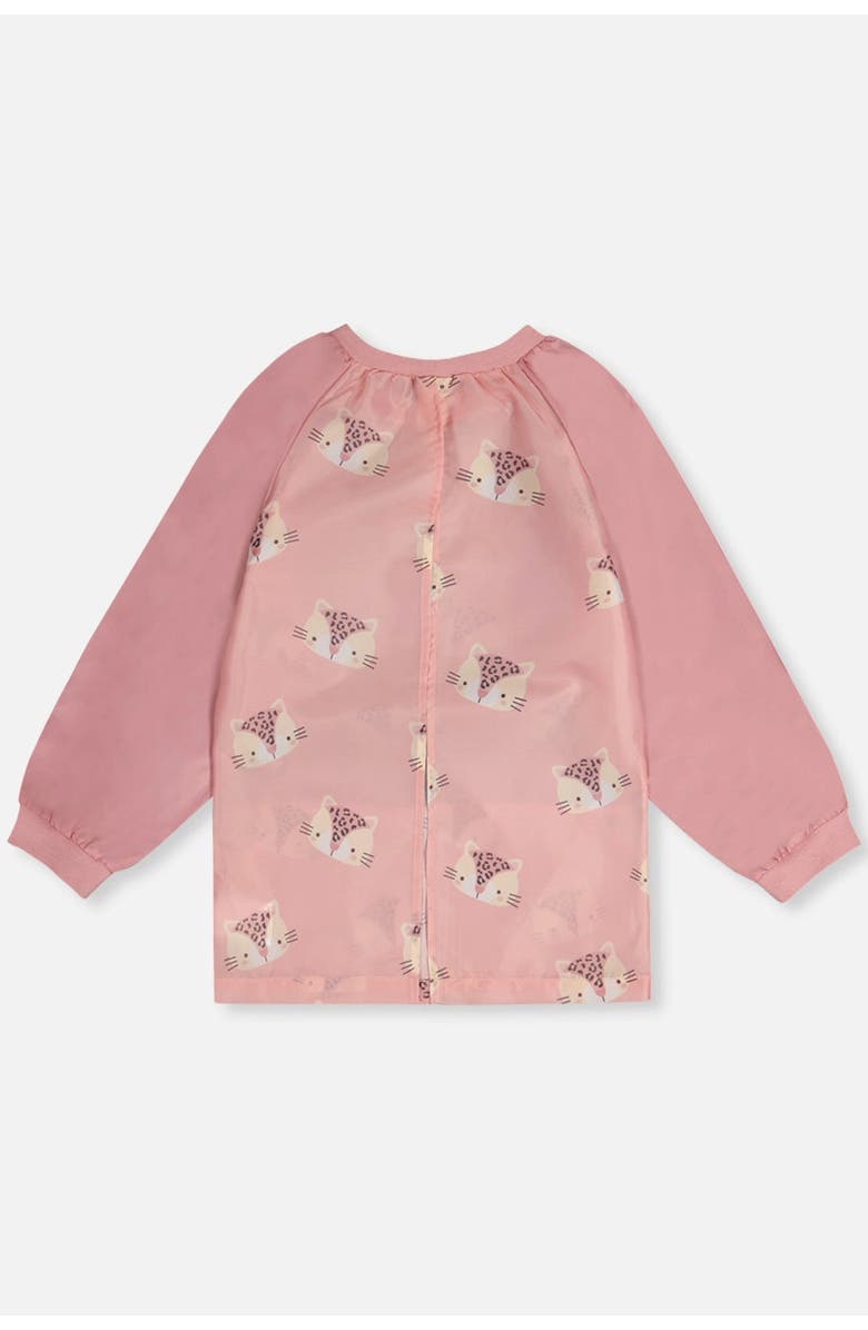 Deux par Deux Leopard Functional School Apron, Alternate, color, Pink Leopard Print