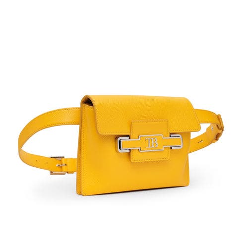 Tiannia Barnes Diamond Belt Bag In Yellow