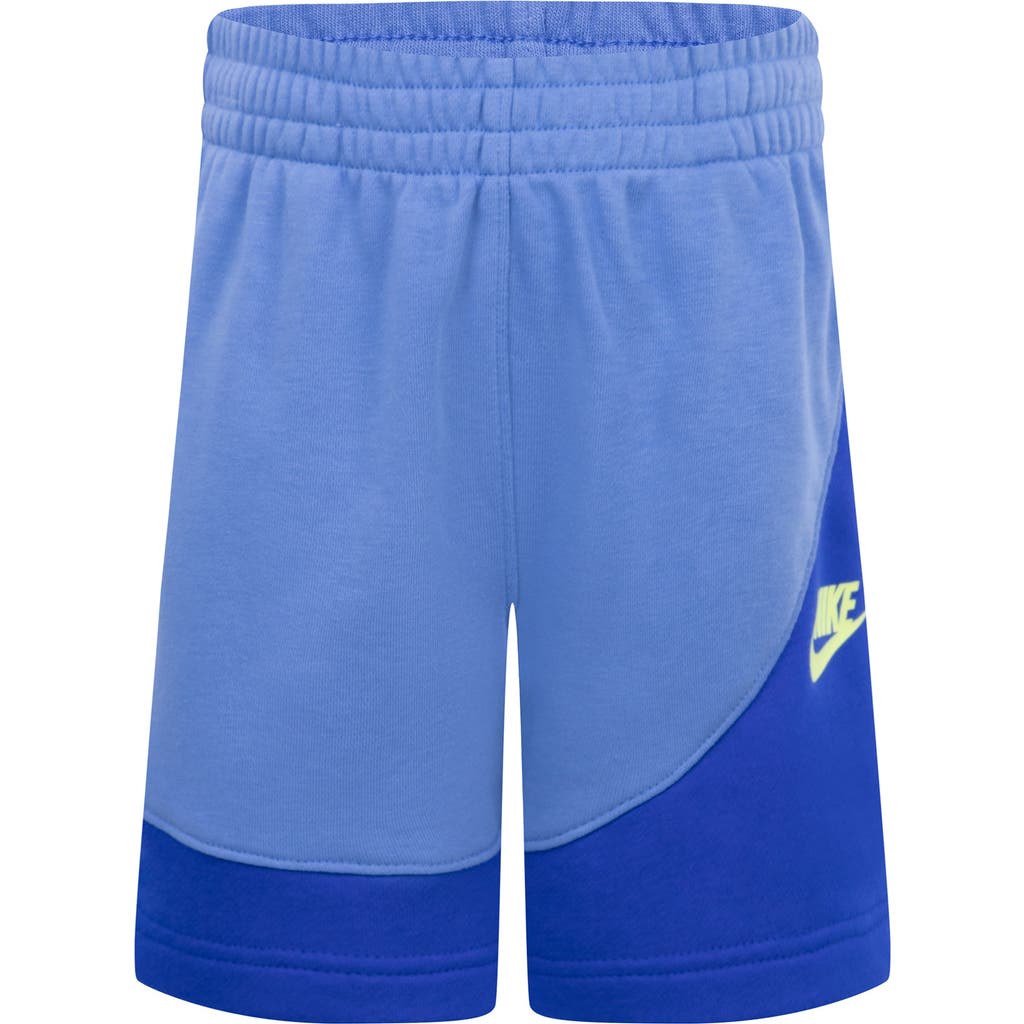 Nike Kids' On The Move Sweat Shorts In Blue