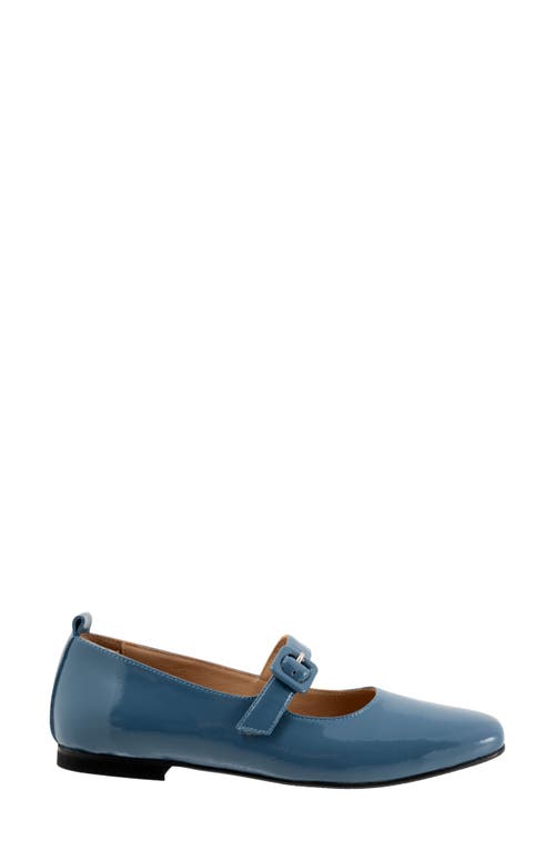 Bueno Eliana Mary Jane Flat In Blue