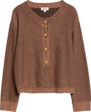 L'AGENCE Hadassah Loop Knit Henley