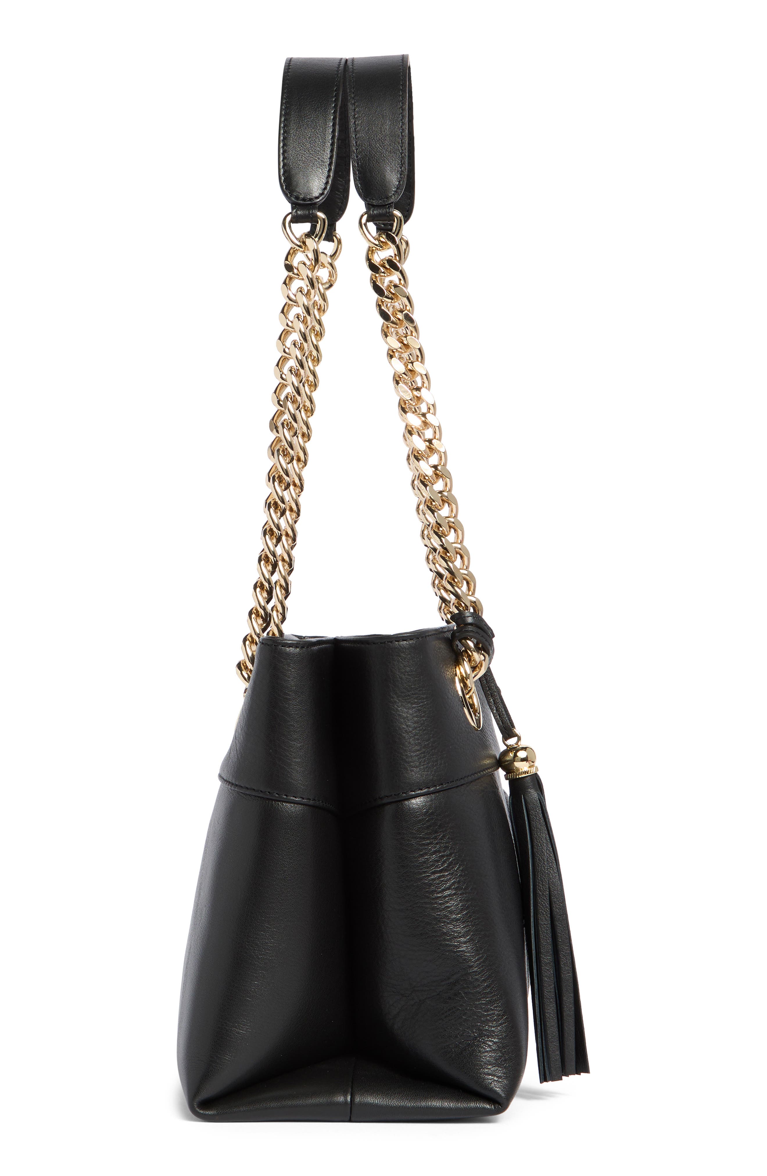 VALENTINO BY MARIO VALENTINO Kalo Signature Leather Tote Bag, Alternate, color, Black