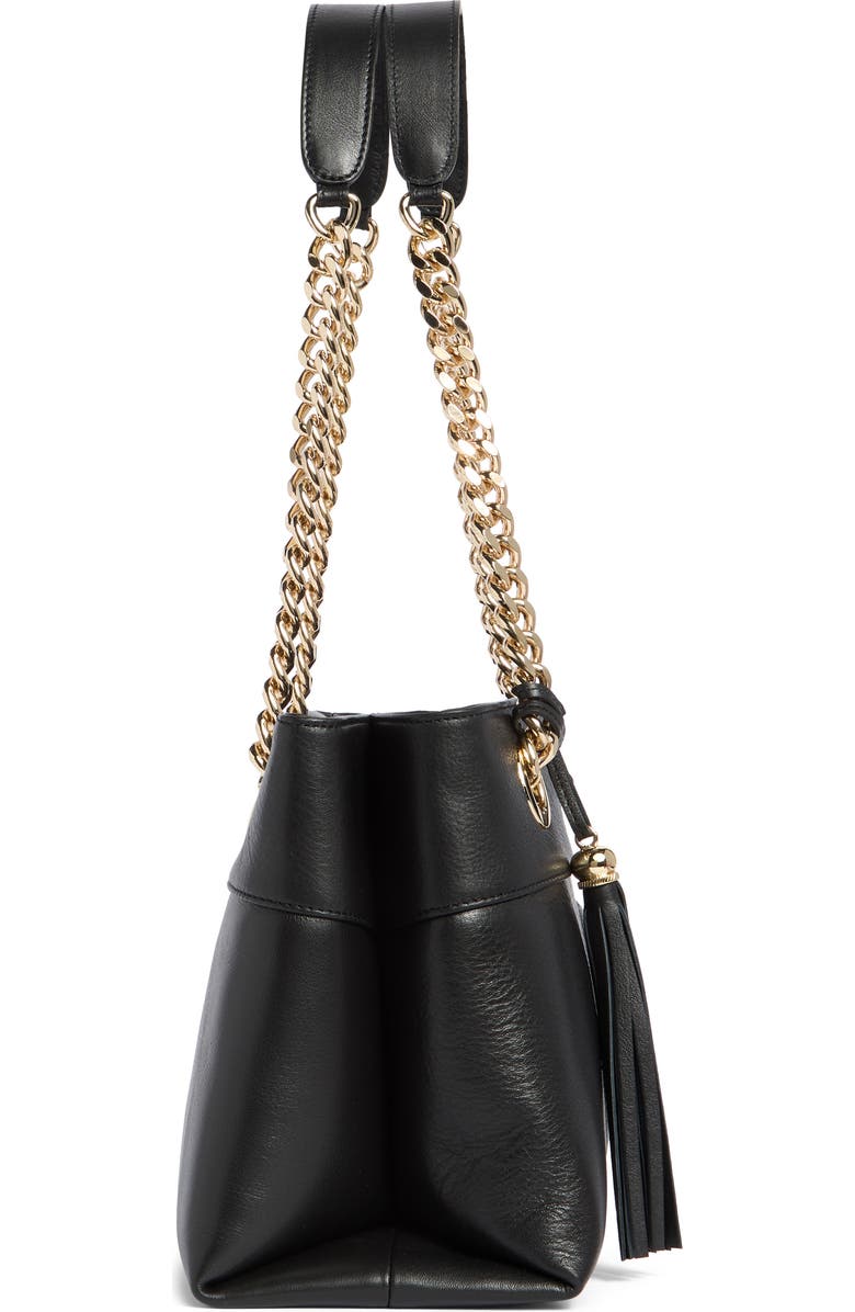 VALENTINO BY MARIO VALENTINO Kalo Signature Leather Tote Bag, Alternate, color, Black