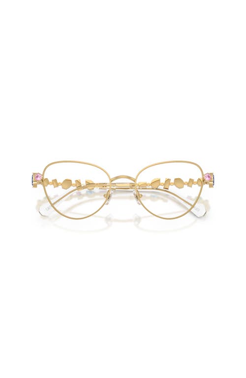 Swarovski 54mm Irregular Optical Glasses In Gold