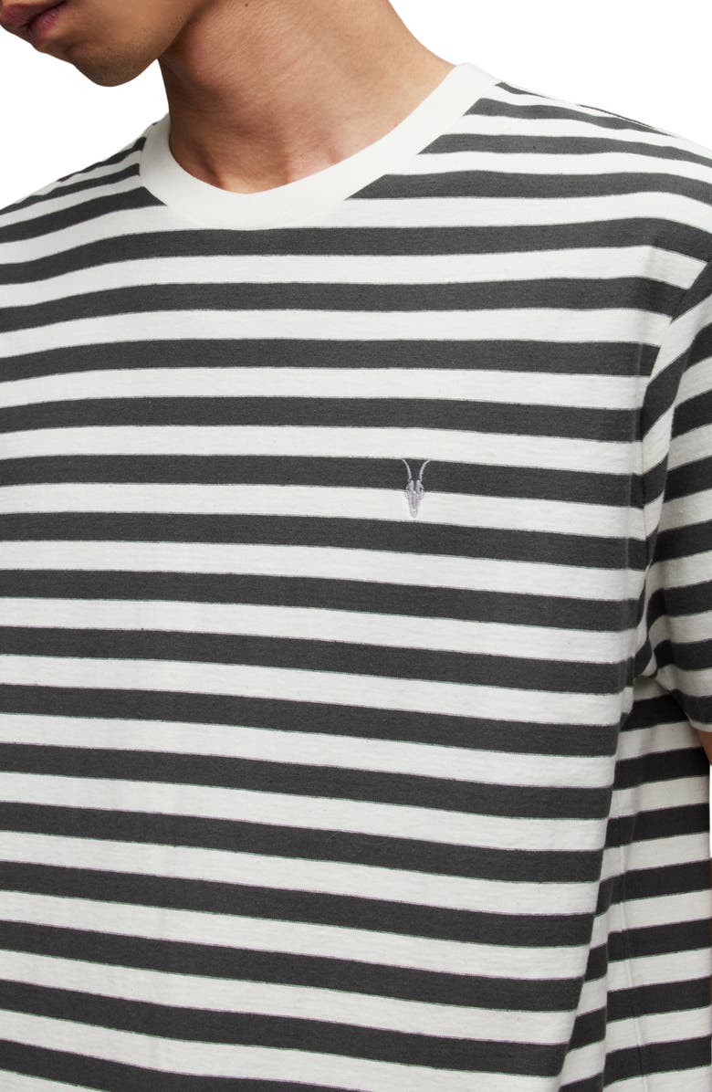 AllSaints Barrett Oversize Stripe T-Shirt, Alternate, color, 