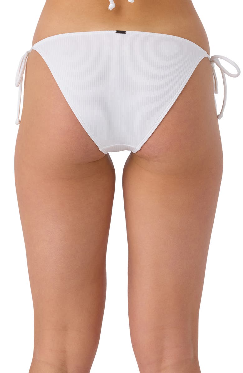 O'Neill Saltwater Solids Maracas Rib Side Tie Bikini Bottoms, Alternate, color, 