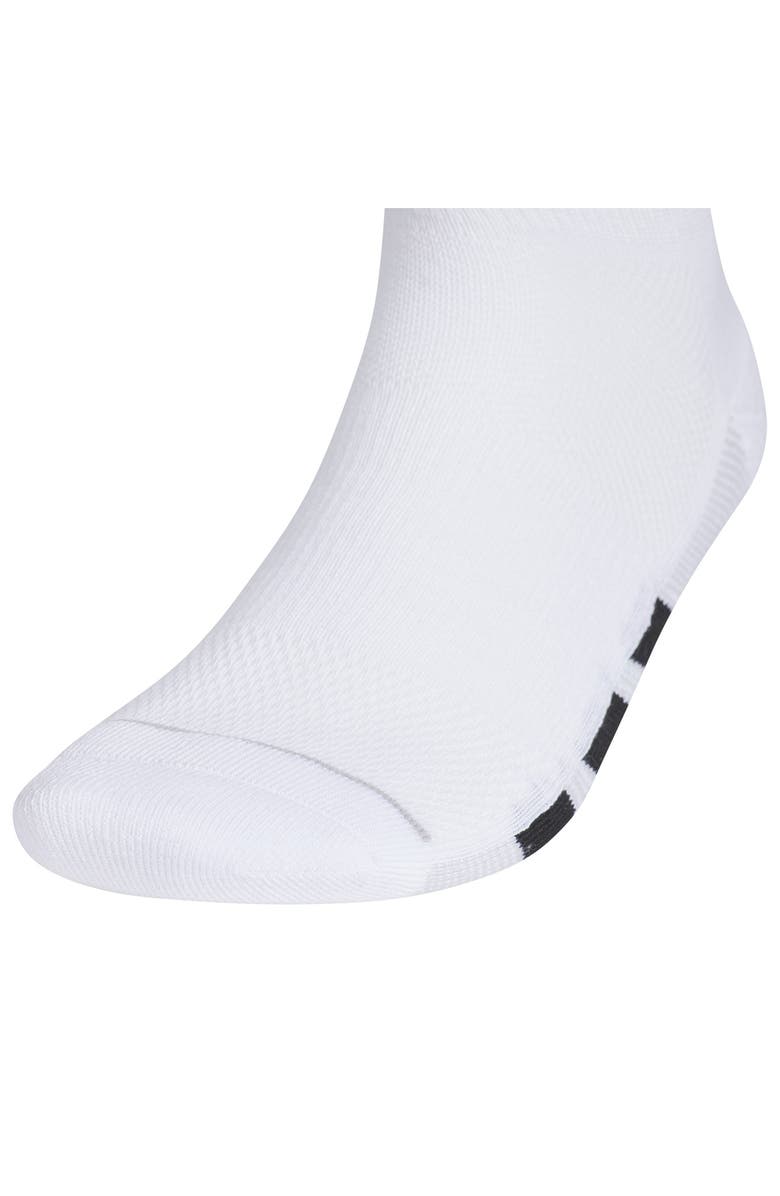adidas Superlite All Day 3-Pack AEROREADY Quarter Training Socks, Alternate, color, White/ Black/ Clear Grey