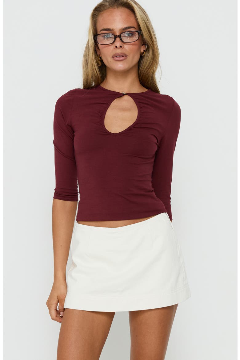 Stefenie Low Rise Denim Skort, Alternate, color, ECRU