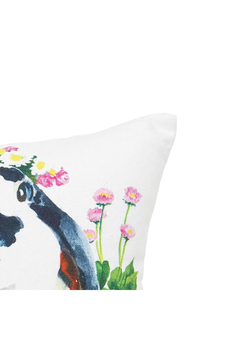 Easter Bunny & Ducks HD Printed Cotton Blend Mini Accent Pillow 10" x 10", Alternate, color, White