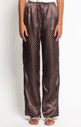 Petal & Pup Alima Dot Wide Leg Satin Pants