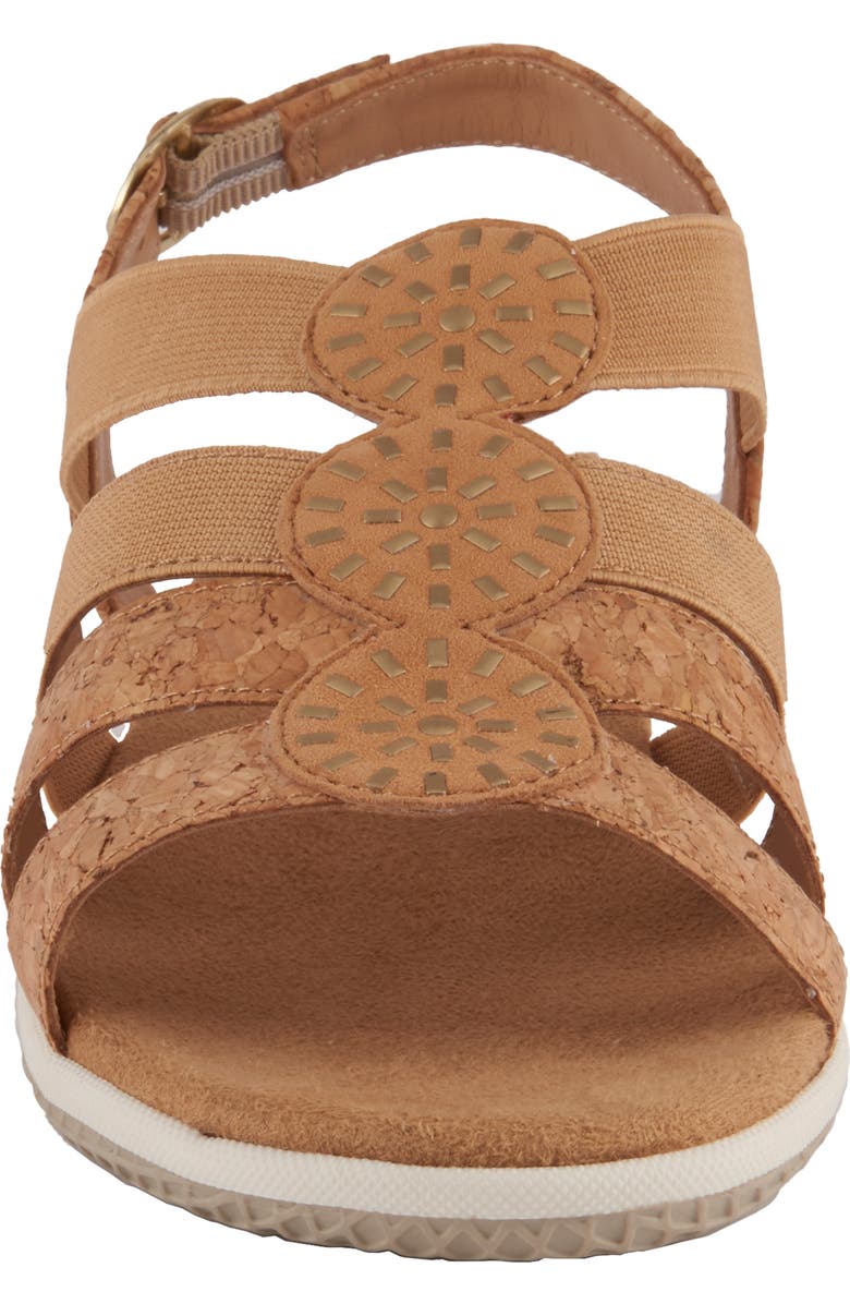 David Tate Quilt Slingback Sandal, Alternate, color, Cork