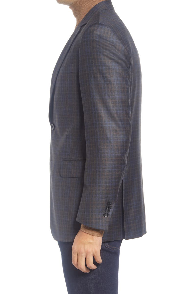 Peter Millar Plaid Wool Sport Coat, Alternate, color,