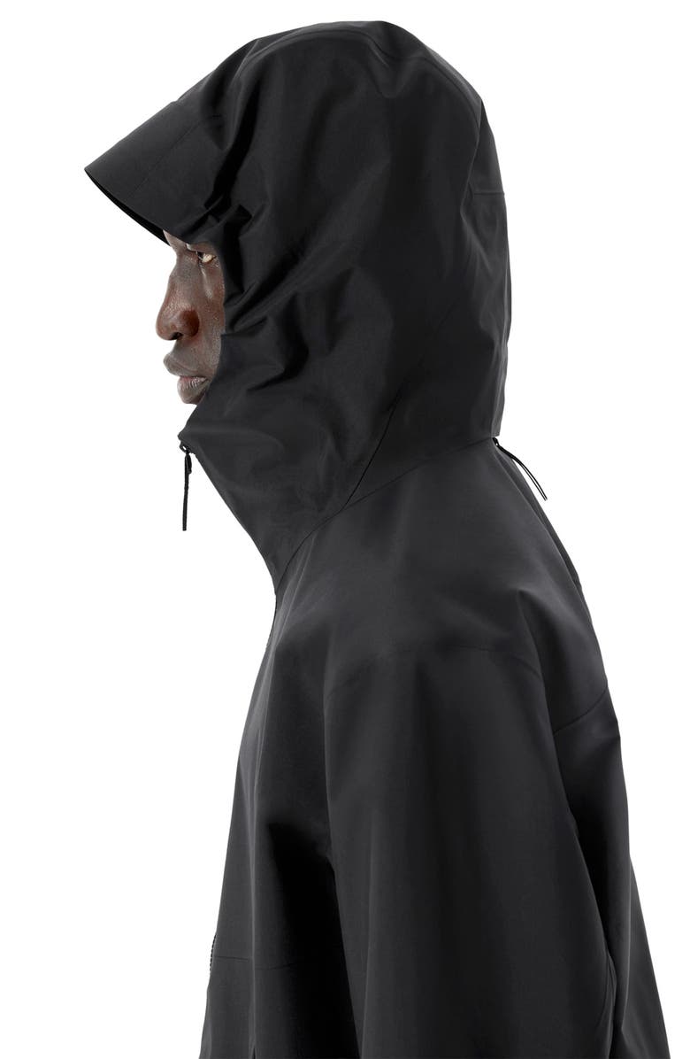 Veilance Arris Gore-Tex<sup>®</sup> Waterproof Hooded Jacket, Alternate, color, Black