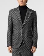 PHILIPP PLEIN Miami Vice Fit Blazer Jacquard Monogram Men