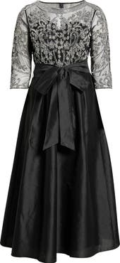 Pisarro Nights Beaded Taffeta Gown