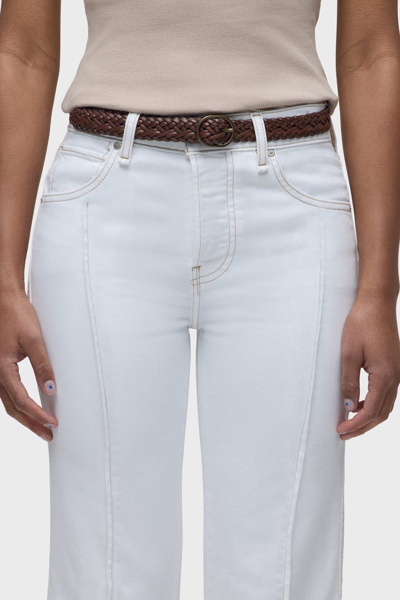 Rosie Pintucked Cuffed Wide Leg, Alternate, color, WHITE