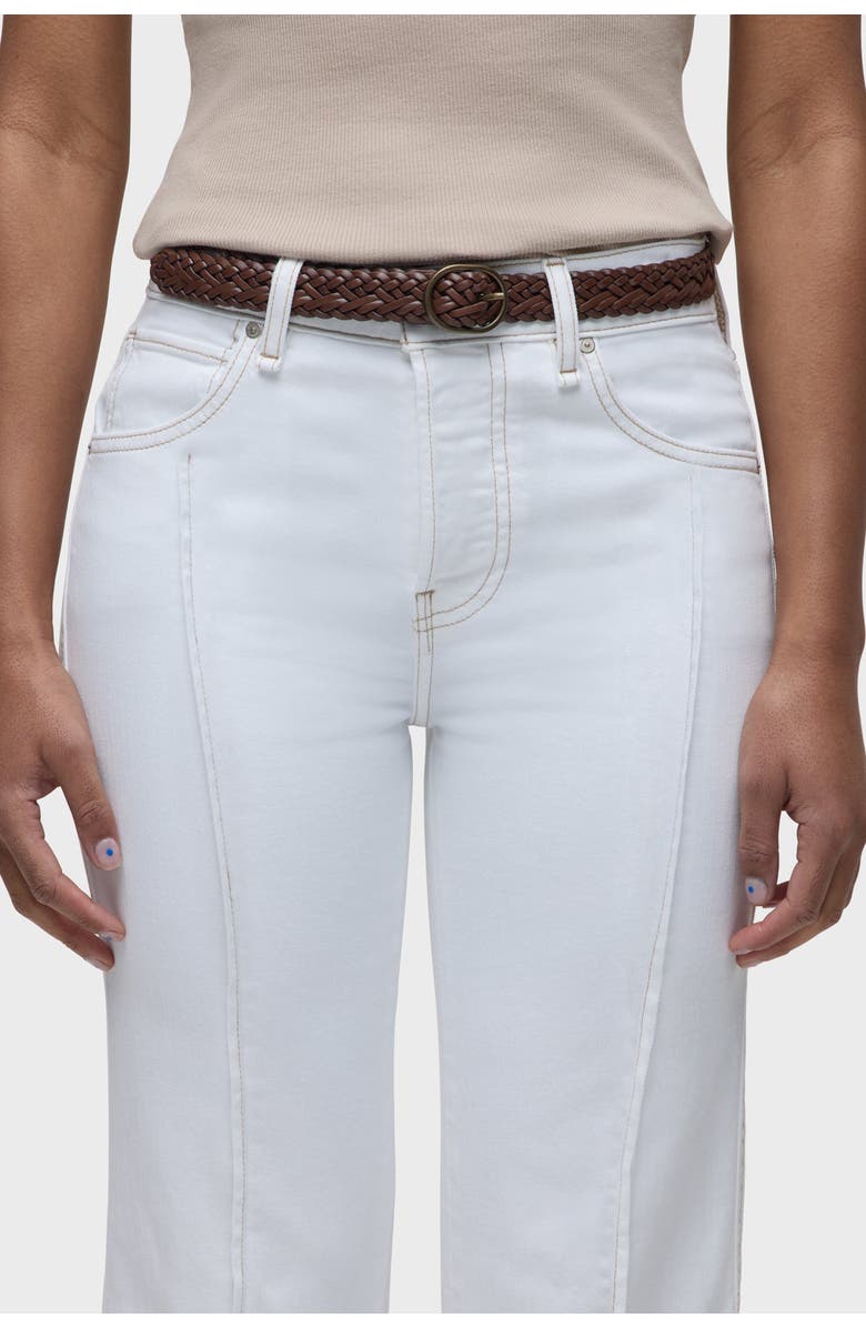 Hudson Jeans Rosie Pintucked Cuffed Wide Leg, Alternate, color, White