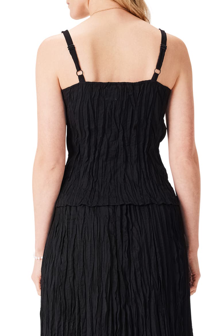 Crinkle Crush Plissé Tank, Alternate, color, BLACK ONYX