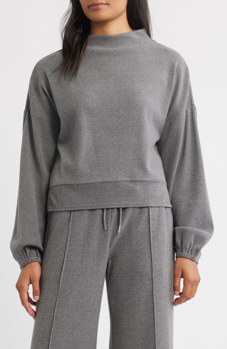 CITY BLUES Funnel Neck Sweatshirt, Main, color, Gray