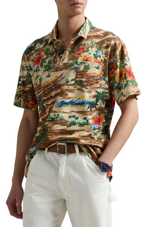 TTT MSW 20AW flower knit polo brown