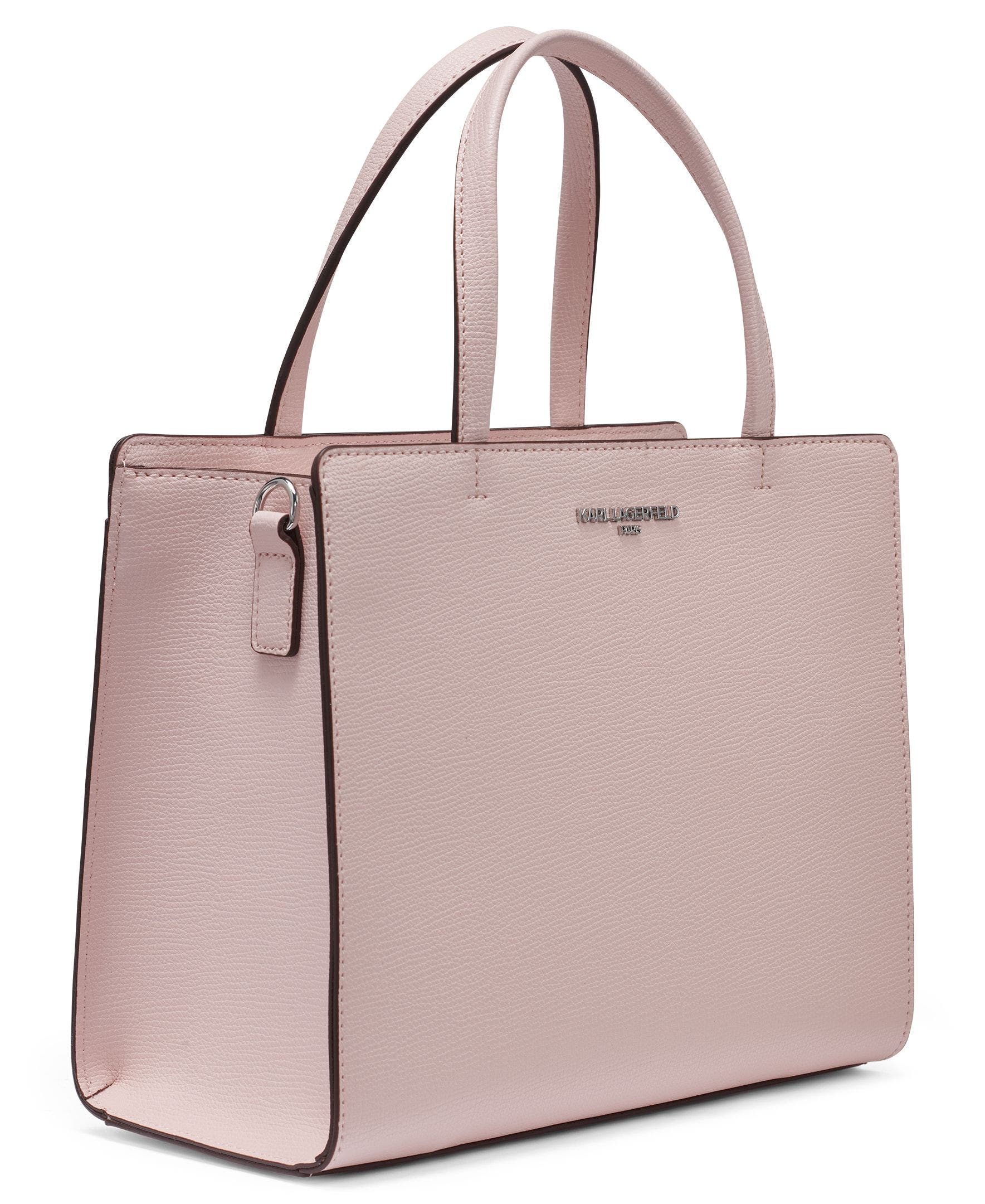 KARL LAGERFELD PARIS Maybelle Satchel with Choupette Hang Off, Alternate, color, Ballet Slipper