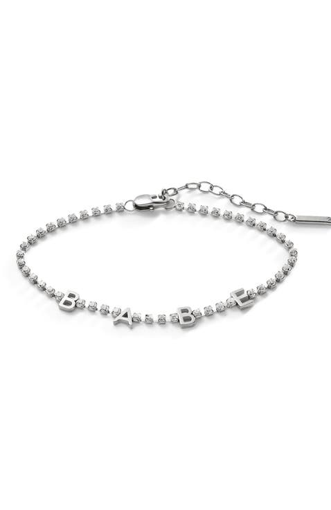 Babe Tennis Chain Bracelet