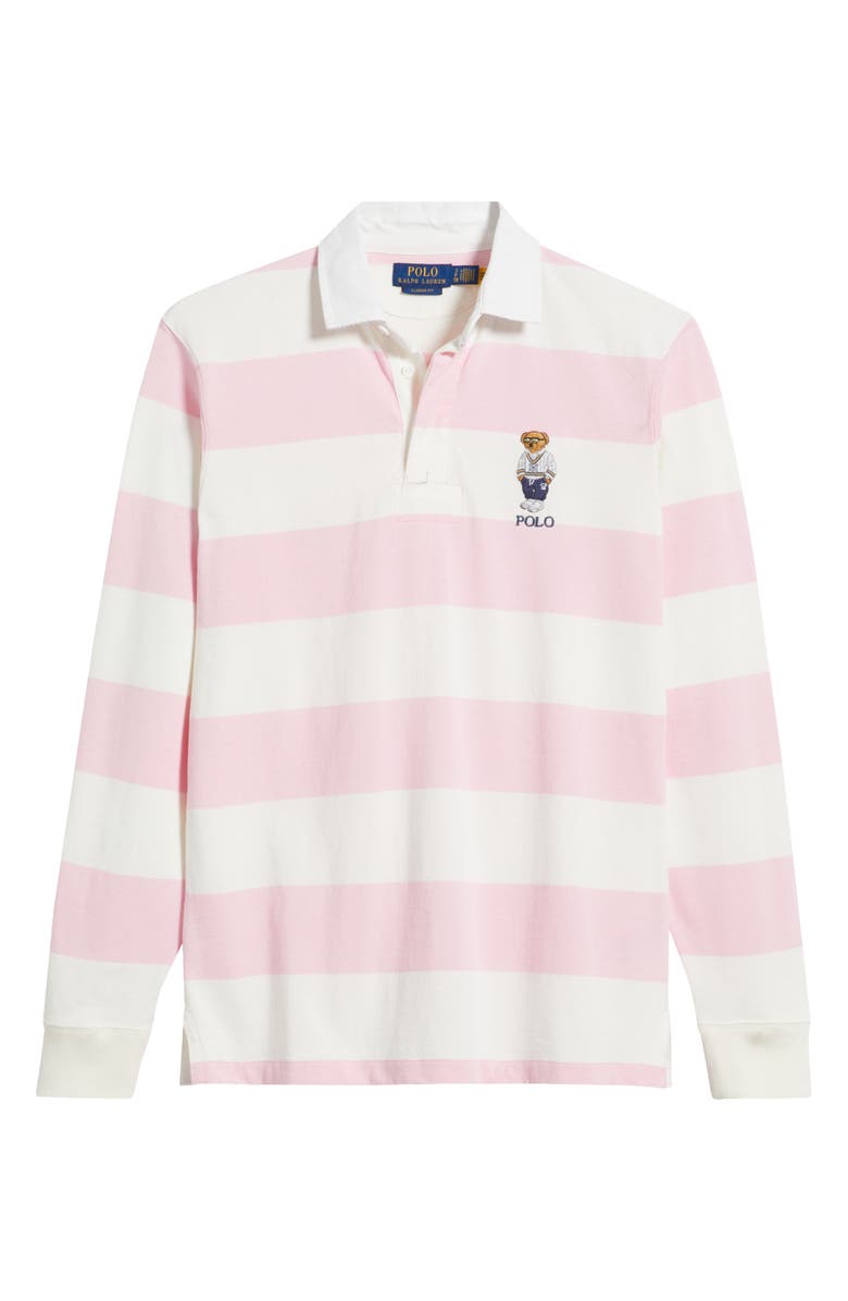 Polo Ralph Lauren Classic Fit Stripe Long Sleeve Rugby Shirt, Alternate, color,