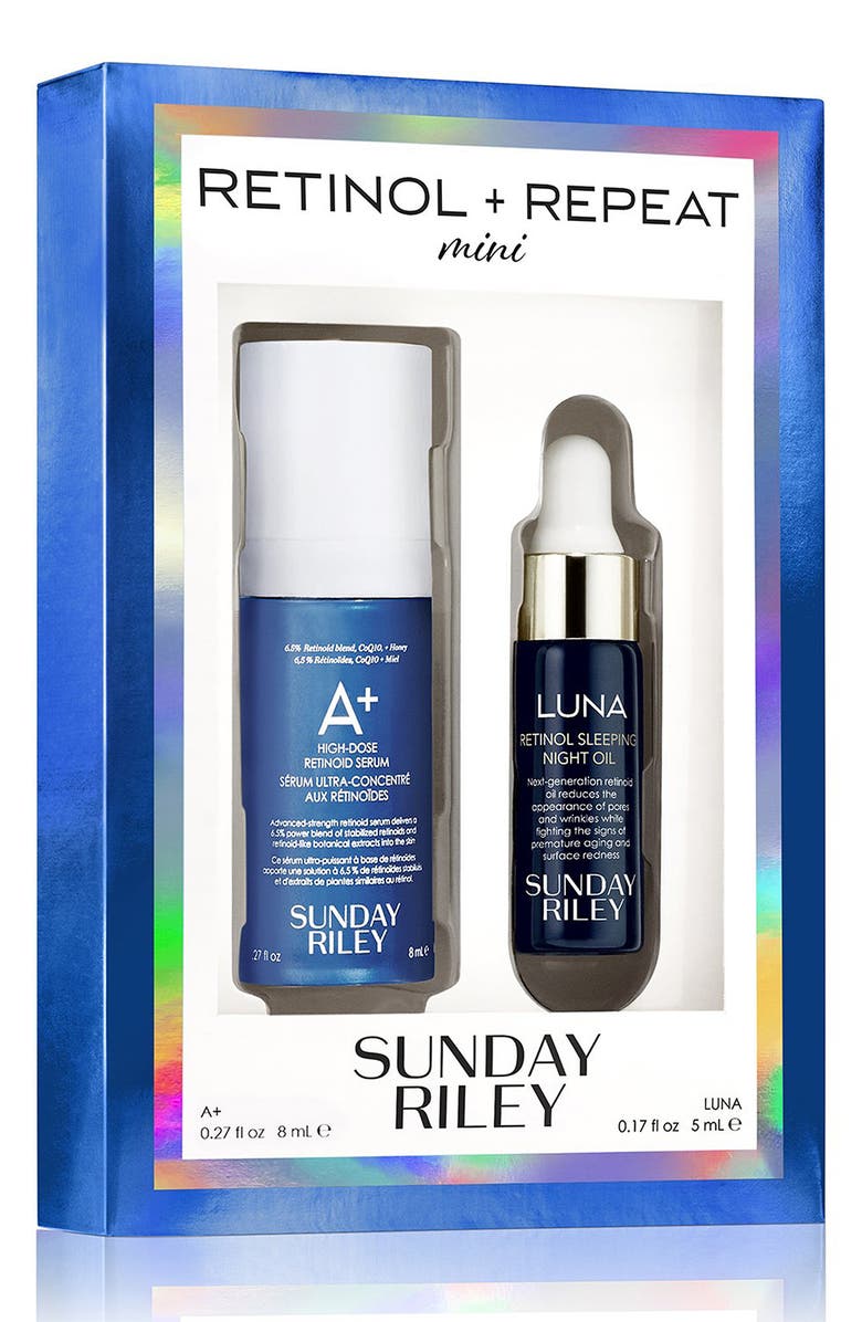 Sunday Riley Retinol & Repeat Travel Size Set, Alternate, color,
