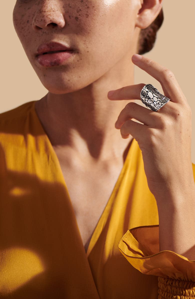 John Hardy Kali Silver Saddle Ring, Alternate, color, 