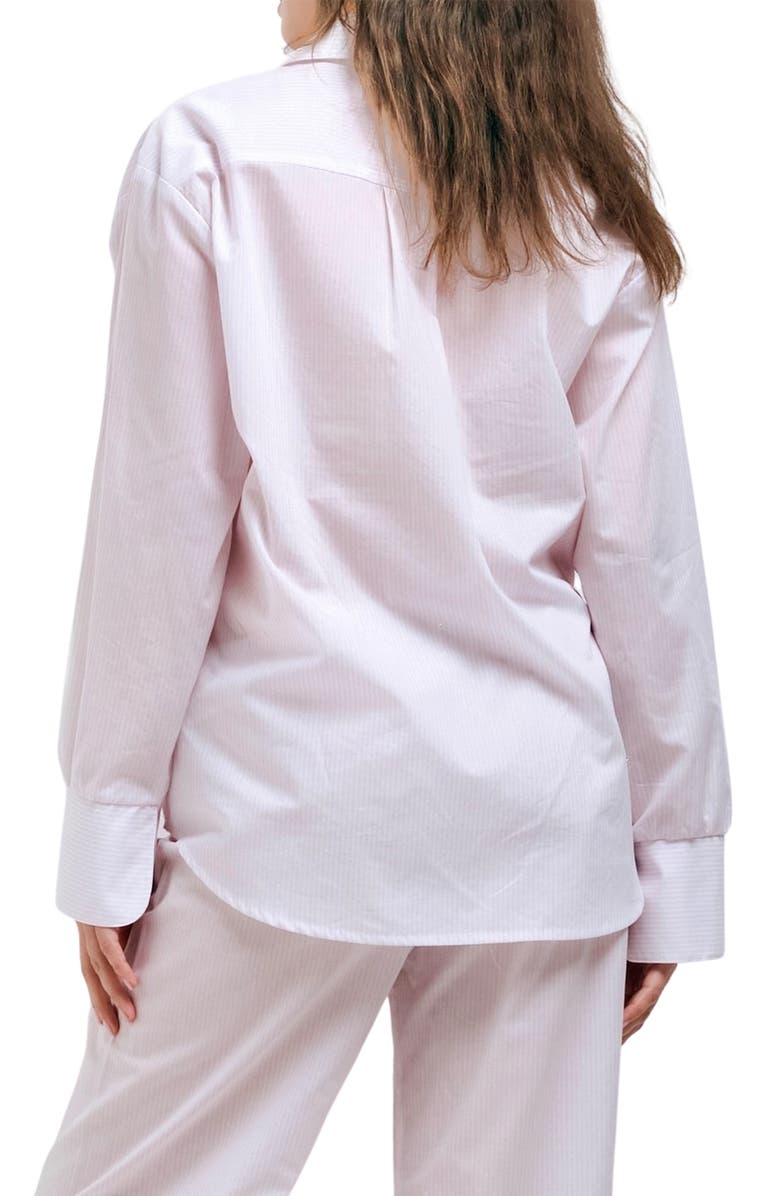 Andine Essen Lyon Stripe Cotton Button-Up Pajama Top, Alternate, color, 