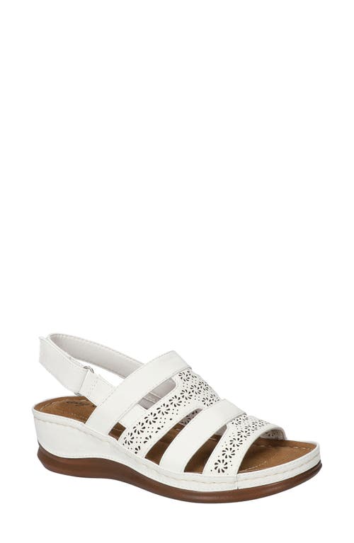 EASY STREET EASY STREET ALEXI SLINGBACK PLATFORM WEDGE SANDAL 