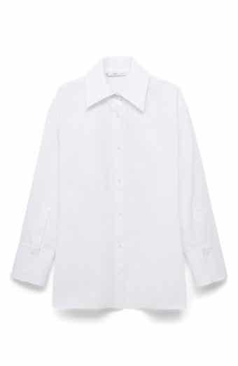 Selection Split Back Cotton Poplin Button-Up Shirt