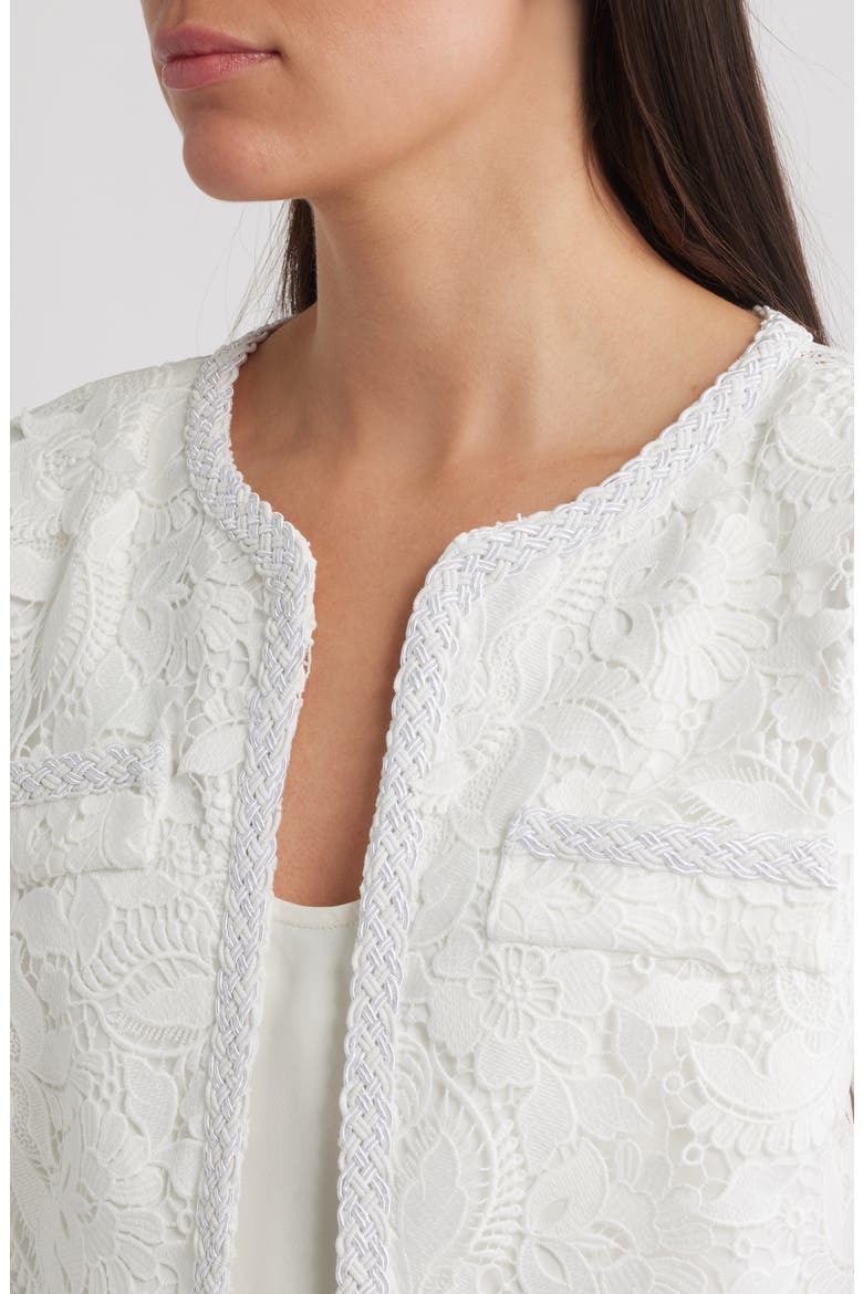 Garden Lace Jacket, Alternate, color, WHITE